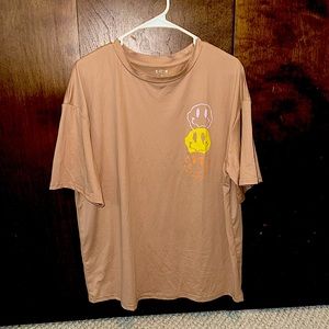 Shein. Size Small but fits like medium. Tan, yellow, orange.